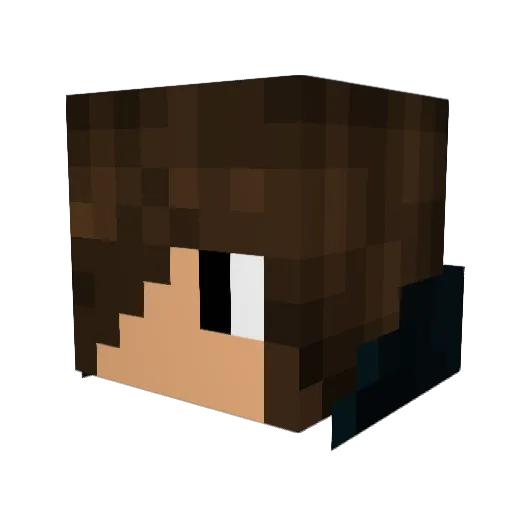 Orionfire Minecraft avatar head, 3D render