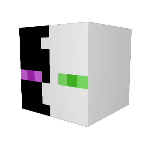 Orix0o0 Minecraft avatar head, 3D render