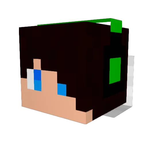 Orixon376 Minecraft avatar head, 3D render