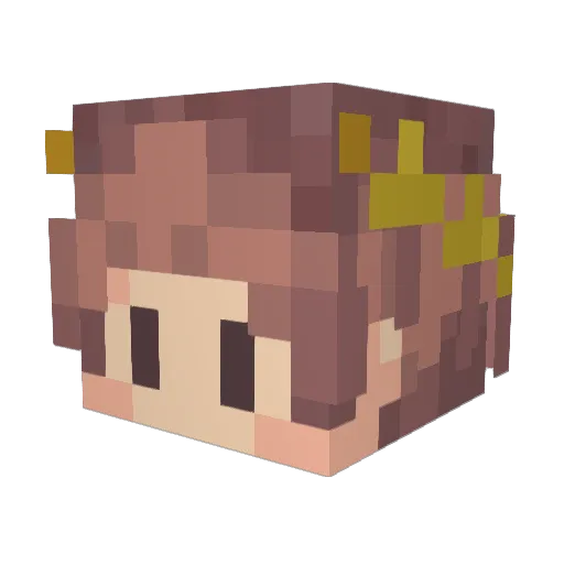 Orkunn Minecraft avatar head, 3D render