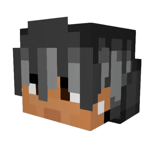 Orlandipoos Minecraft avatar head, 3D render