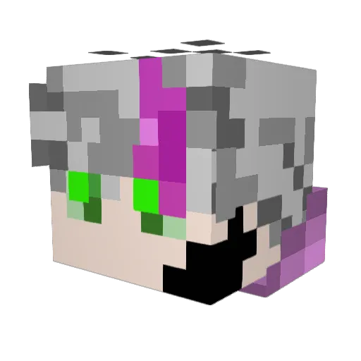 OrlandoHD Minecraft avatar head, 3D render
