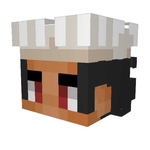 OrlandoRp Minecraft avatar head, 3D render