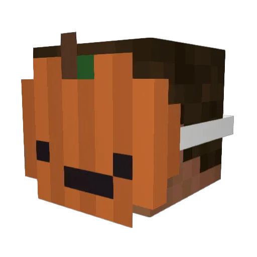 Orlandxo Minecraft avatar head, 3D render
