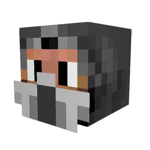 Orlangur Minecraft avatar head, 3D render