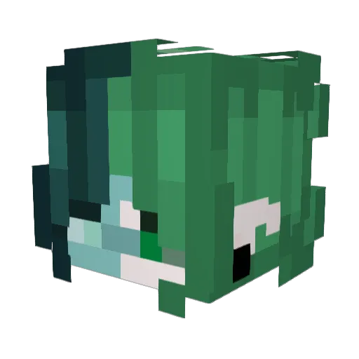 Orlanth Minecraft avatar head, 3D render