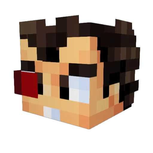 Orley Minecraft avatar head, 3D render