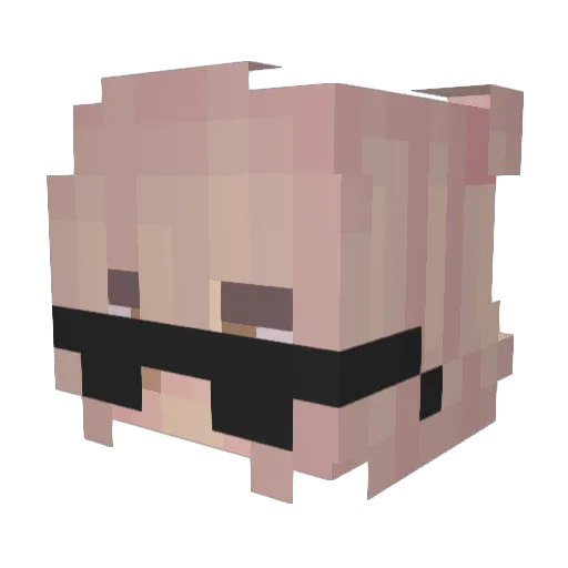 Orlyko Minecraft avatar head, 3D render