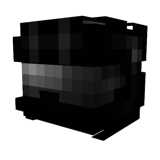 OrmrShadow Minecraft avatar head, 3D render