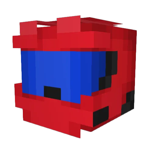 Ormrdorr Minecraft avatar head, 3D render