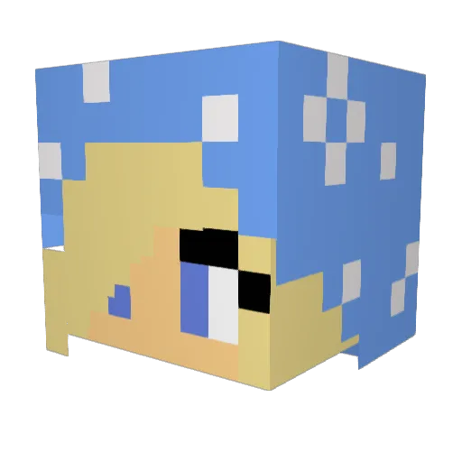 Orn2002 Minecraft avatar head, 3D render