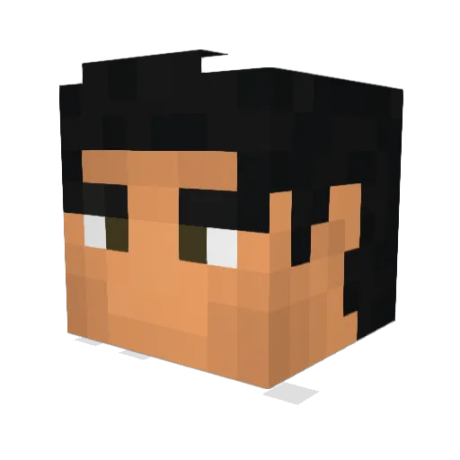 Orneister Minecraft avatar head, 3D render