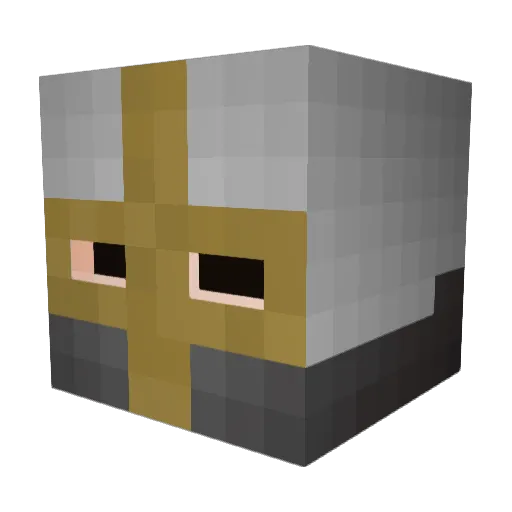 Ornitorinco Minecraft avatar head, 3D render