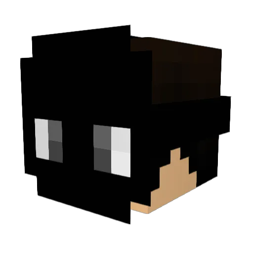 Ornnoc Minecraft avatar head, 3D render