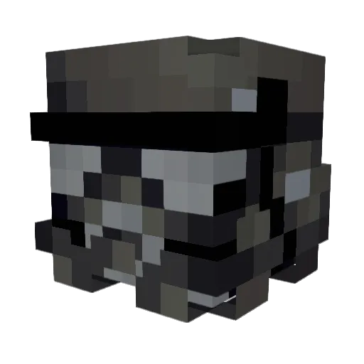 Ornus_ Minecraft avatar head, 3D render