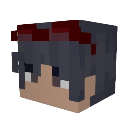 Orochi457 Minecraft avatar head, 3D render