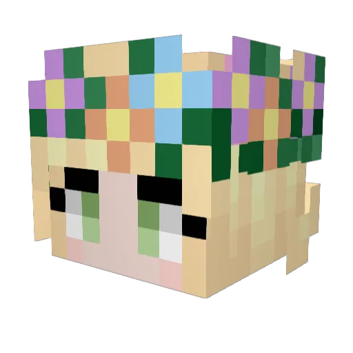Orochi805 Minecraft avatar head, 3D render