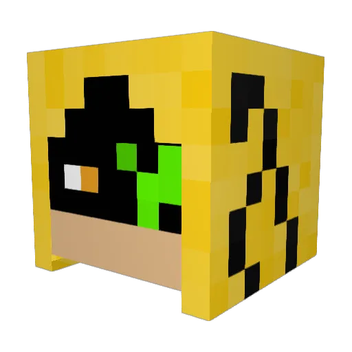 OrochiBurensen Minecraft avatar head, 3D render