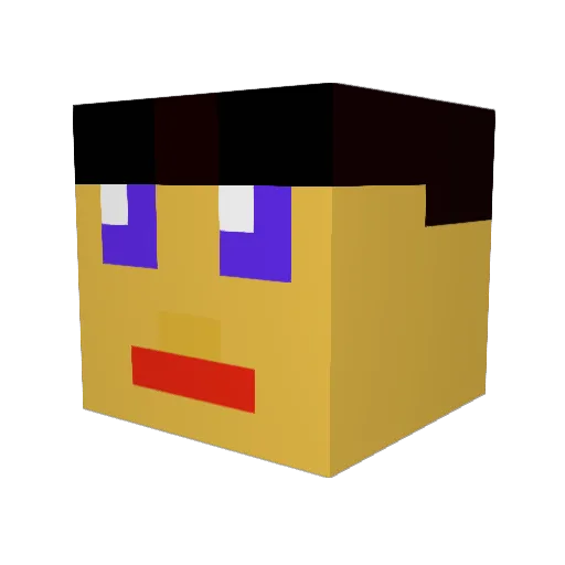 OromisDuriel Minecraft avatar head, 3D render