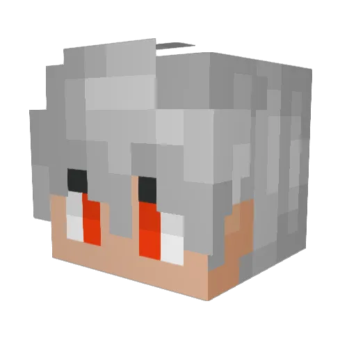 Oronzo Minecraft avatar head, 3D render