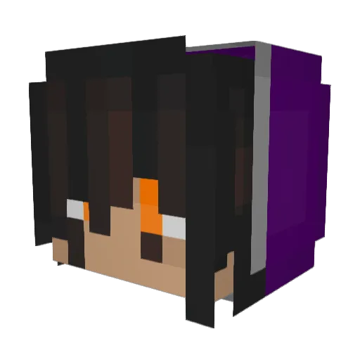 Oroobie Minecraft avatar head, 3D render