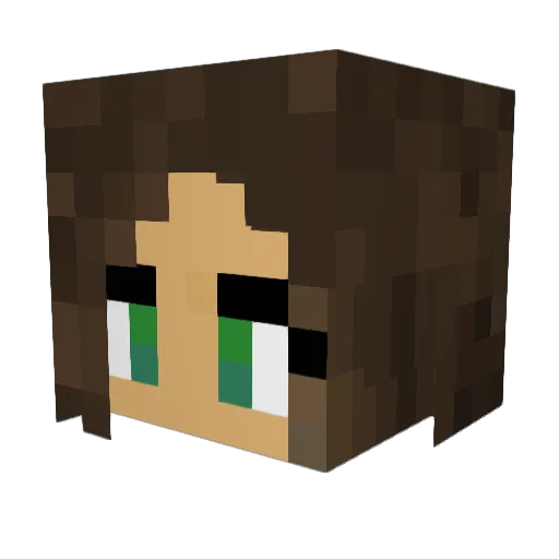 Orospdf Minecraft avatar head, 3D render