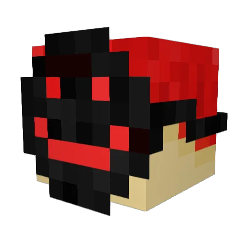 Oroxima Minecraft avatar head, 3D render