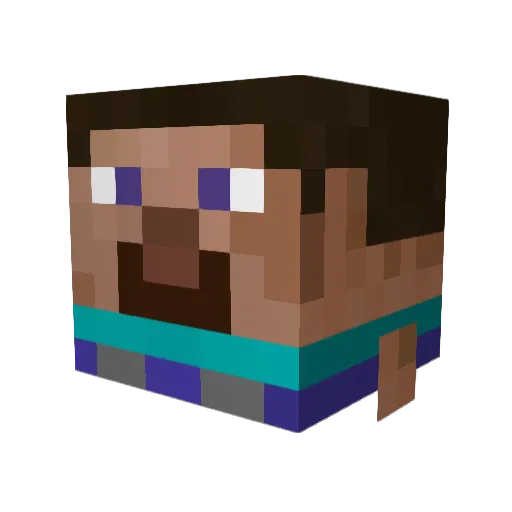 OrphanFiddler123 Minecraft avatar head, 3D render