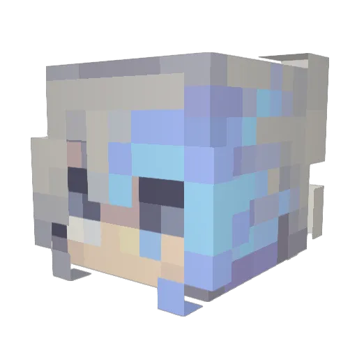 OrphanK1d Minecraft avatar head, 3D render