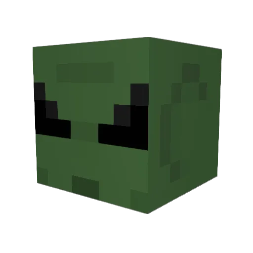 OrphanMcGee Minecraft avatar head, 3D render