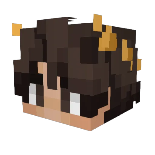 OrpheusBVR Minecraft avatar head, 3D render
