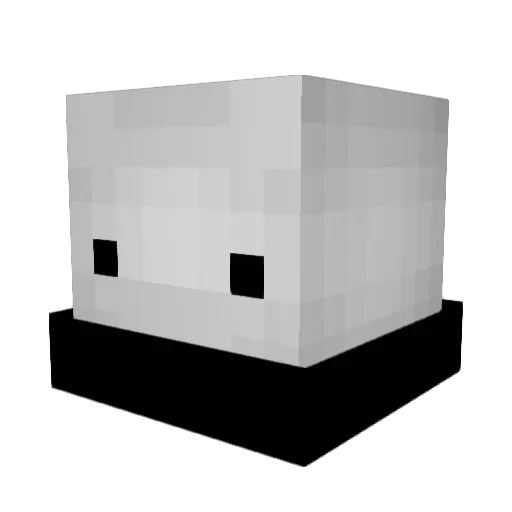 Orphic13 Minecraft avatar head, 3D render