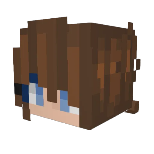 OrphicApple Minecraft avatar head, 3D render