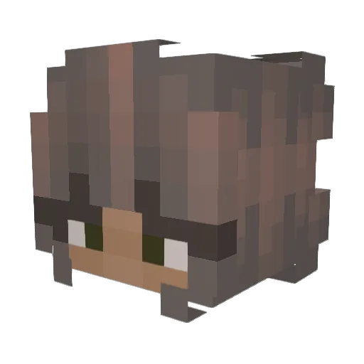 Orphicxo Minecraft avatar head, 3D render