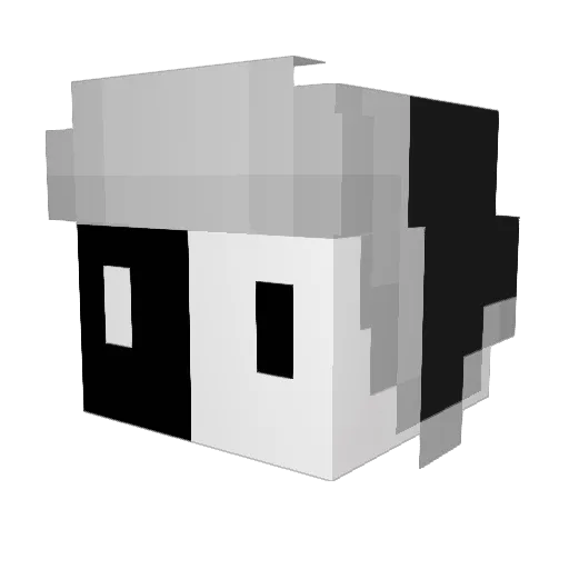 Orphier Minecraft avatar head, 3D render