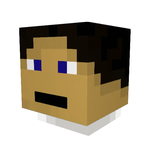 Orrbit65 Minecraft avatar head, 3D render