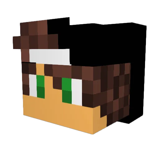 Orreboii Minecraft avatar head, 3D render