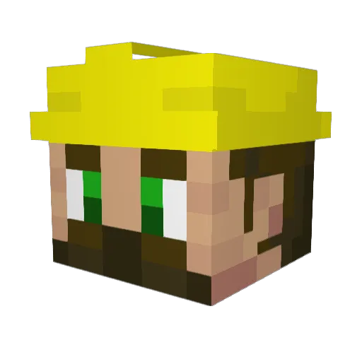 Orshen Minecraft avatar head, 3D render
