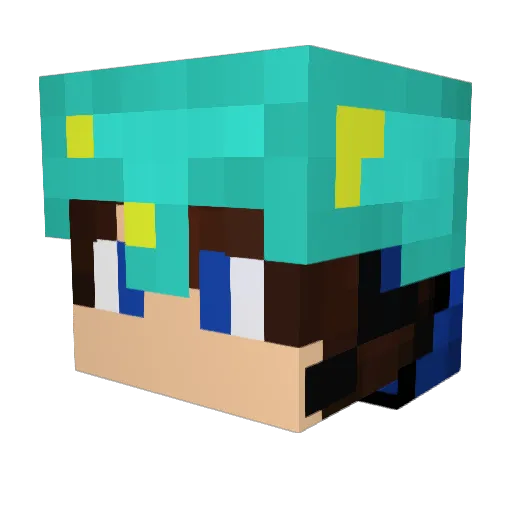 OrsonYT Minecraft avatar head, 3D render
