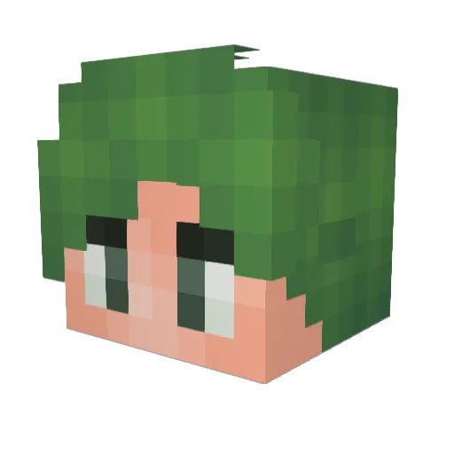 Orsyther Minecraft avatar head, 3D render