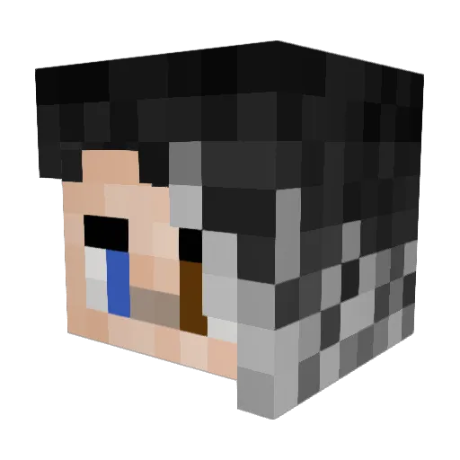 Ortega329 Minecraft avatar head, 3D render