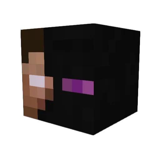Ortelius Minecraft avatar head, 3D render