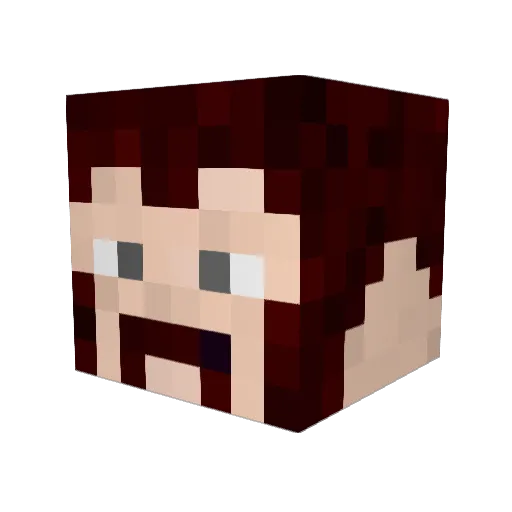 Orthem Minecraft avatar head, 3D render