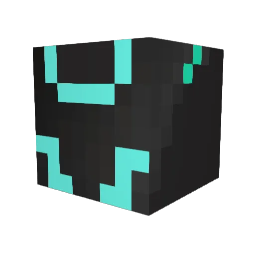 Orthix Minecraft avatar head, 3D render