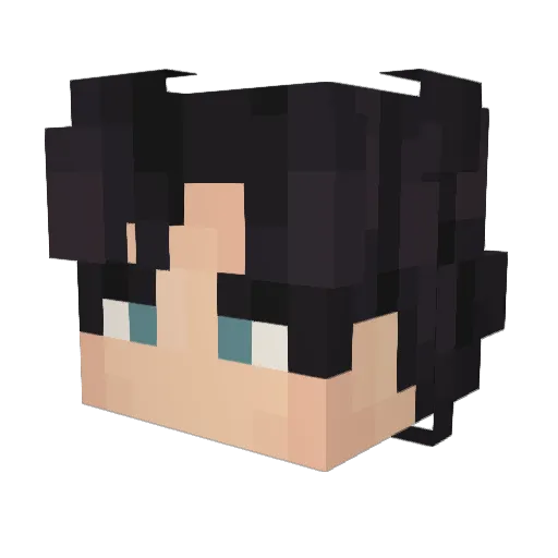 Orthocos Minecraft avatar head, 3D render
