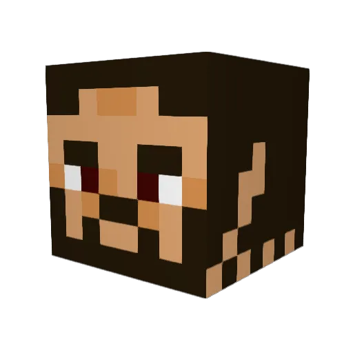Orthogon Minecraft avatar head, 3D render