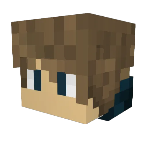 Orthros173 Minecraft avatar head, 3D render