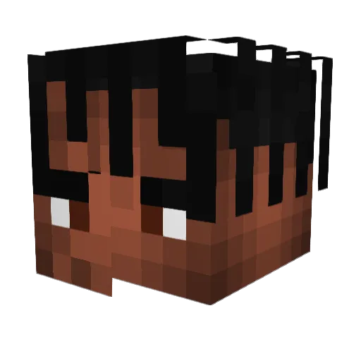 Orticals Minecraft avatar head, 3D render