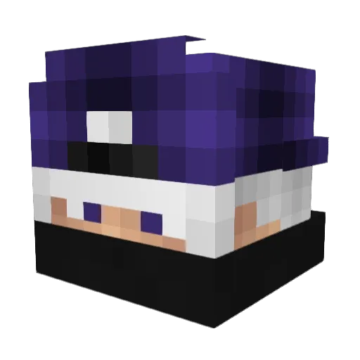 OrtinaMO Minecraft avatar head, 3D render