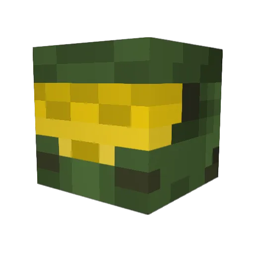OrtixBG Minecraft avatar head, 3D render